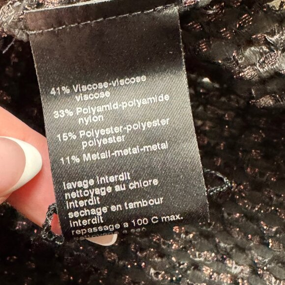 NWT Akris Punto Metallic 3D Organzino Midi Dress Size 14 - Picture 9 of 10